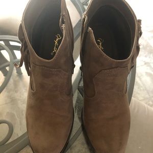 Brown Heeled Booties